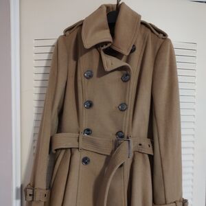BCBG MaxAzria Wool Coat, XS, Tan